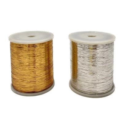 China Factory supply acid and alkali resistant pure lurex compound yarn Abrasion-resistant gold metallic yarn for sale