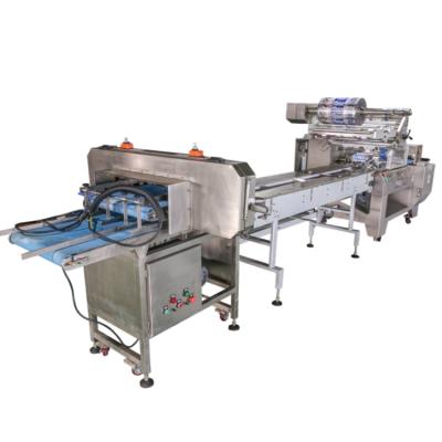 China Automatic Horizontal Pillow Food Candy Cake Bread Automatic Flow Packing Machine For Bread Cookies for sale