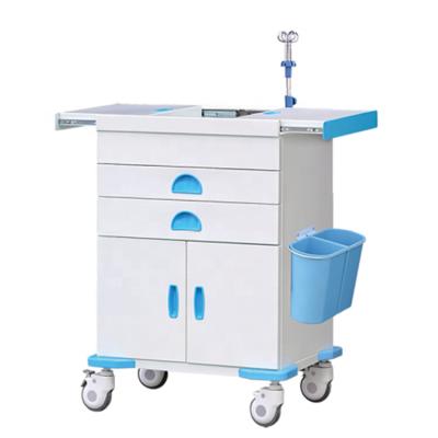 China Modern Nursing Trolley Cart Medical Trolley With Drawer Standard Exported Package for sale