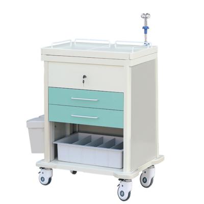 China Modern Grade Mobile Steel Hospital Medical Service Trolley Emergency Trolley Equipment for sale