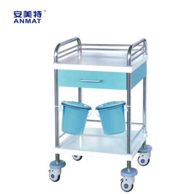 China Rustproof Environmental Friendly Medical Rescue Trolley Surgical Instrument Trolley for sale