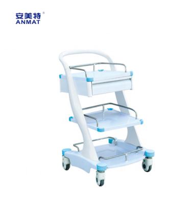 China Modern Trolley Medical Trolley For Medication Transportation 4 Silent Medical Castors for sale