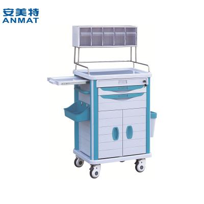 China ABS and Stainless Steel Hospital Anesthesia Trolley Medical Trolley for sale