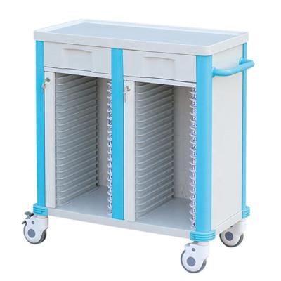 China Modern Medical Equipment Trolley in Hospital Instrument Trolley Medical Record Trolley for sale