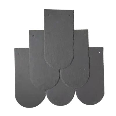 China China Factory Price Nature Outdoor Decorative Black Stone Special Shaped Slate Covering Slate Tile for sale