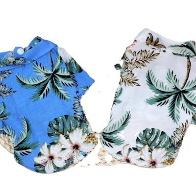 China Sustainable Hawaiian Pet Apparel Supplies Coconut Teddy Cat Shirt Spring Thin Spring Pet and Dog Clothes Summer for sale