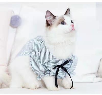 China Sustainable Clothes Pet Clothes Teddy Dog Cat Spring And Summer Korean Shirt For Wholesale for sale