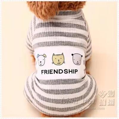 China Spring And Summer Sustainable Dog Home Clothes Comfortable Soft Pet Clothes Teddy Dog Clothes Pajamas for sale