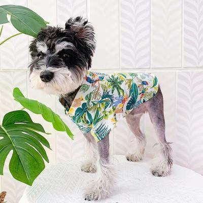 China Sustainable Pet Clothes Dog Shirt Spring And Summer Clothes Small And Medium Pet for sale