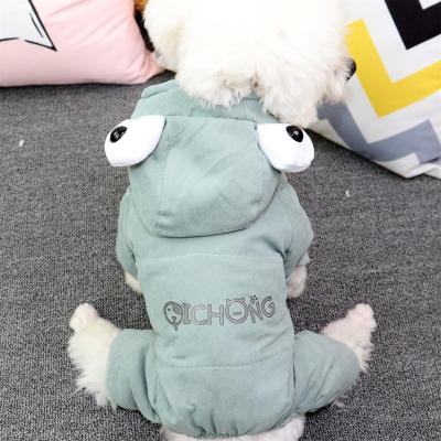 China Autumn And Winter Cold Protection Pet Clothes Sustainable Warm Teddy Clothes Schnauzer Clothes for sale