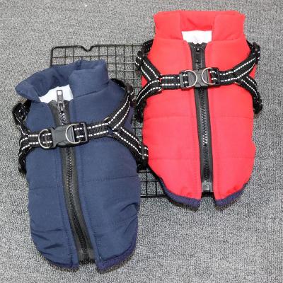 China Viable fall and winter warm no pull harness jacket costume only vest clothes for puppy for sale