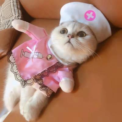 China Viable Dog Cat Clothes Bobbins Costume Doctors Nurses Halloween Costume for sale