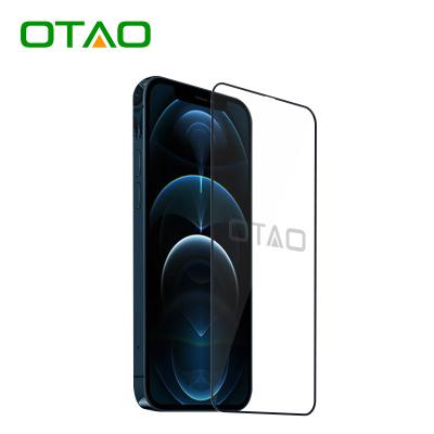 China 9H Hardness OTAO OEM 2.5D Full Coverage Hologram Tempered Glass Screenprotector For Slim Mobile Phone Screen Protector For Iphone13 12 11 X Xr for sale