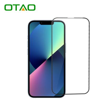 China OTAO Screen Protector Installation Kit For Bubble Free iPhone 13 12 Pro Max Micas De Vidrio 9H 0.33MM Tempered Glass For Iphone X XS XR 8 for sale