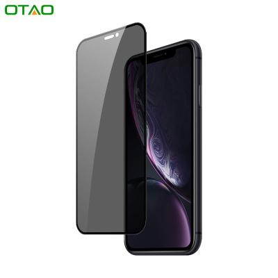 China 9H Hardness OTAO OEM Movable Glass Protectors For Iphone X XR Anti Peep Full Cover Tempered Glass Privacy Toughened Film Screen Protectors for sale