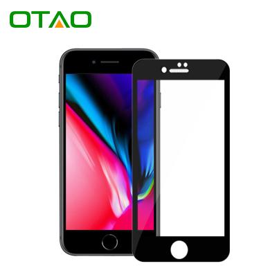 China 9H Hardness OTAO Amazon 2.5D Tempered Glass For Apple Iphone 13 pro 12 11 Anti-dust tempered film screen protector installation by mobile phone for sale