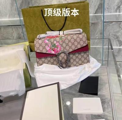 China 2022 NewArrival High Quality GG Handbags Luxury All-match Single Shoulder Chain Embossed Flip Cover Tianzhu Orchid Bacchus Lady Messenger Bag for sale