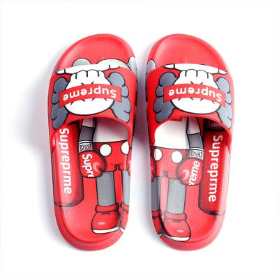 China 2022 Summer New Model Popular Unisex Yezzy Sandals Durable Flat Slides Slippers Couples Beach Sandals and Slippers High Quality Slides for sale