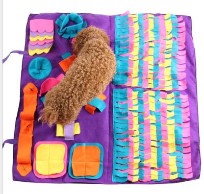 China Hot Sale Dog Stocked Nose Mat Slow Feeding Dog Cat Food Training Mats Pet Activity Training Blanket for sale