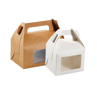 China 10 x 10 x 5 inch wholesale biodegradable cake packing boxes with window 10 inch around cake boards paper 10 inch cake box for sale