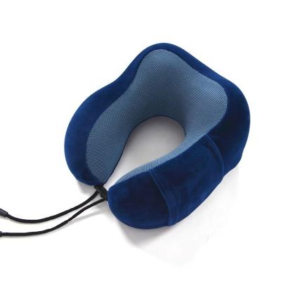 China Shinnwa Anti-Static U Shaped Neck Pillow Folding Neck Support Memory Foam Personalized Travel Pillow Rest for sale