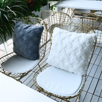 China Shinnwa's Latest Design Modern Luxury Fur Cushion Cover Volume Plain for sale