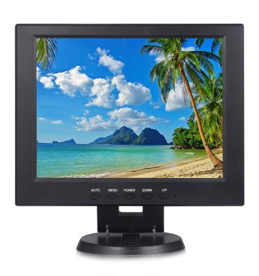 China 12inch Panel Desktop Industrial LCD VGA Portable 12 Volt LCD Monitor for sale