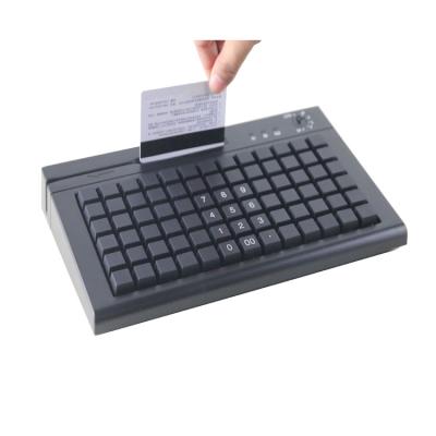 China Mechanical Black USB/PS/2 Interface POS Programmable Keyboard for sale