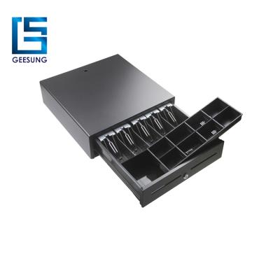 China Metal Housing Cash Register Drawer For POS System With Removable Coin Tray for sale