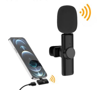 China Handheld Microphone Recording Commonly Used Accessories And 2In1 Rcm Parts Clip Equipment Low Profile 2.4Ghz Lavalier Disk Wireless Microphone Podcast for sale