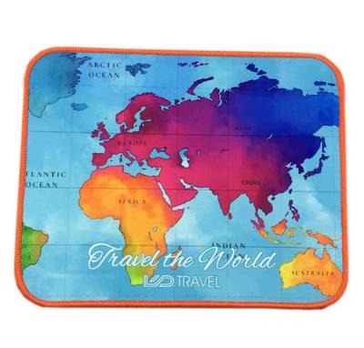 China Gaming Quanbao world map mouse pad/roll rubber material/empty black mousepad sheet material mousepad for sale