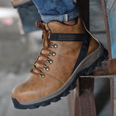 China Wholesale Waterproof Steel Toe zapatos de seguridad Zapatillas Women Anti-slippery Men Work Boots Increasing Work Safety Shoes Boots for sale