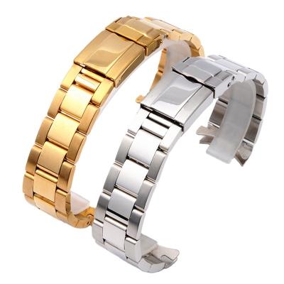 China PVD Water Resistant Quick Release 316L Stainless Steel Metal Watch Band Chain Strap Replacement Solid Luxury Watch Band 20mm 21mm for sale