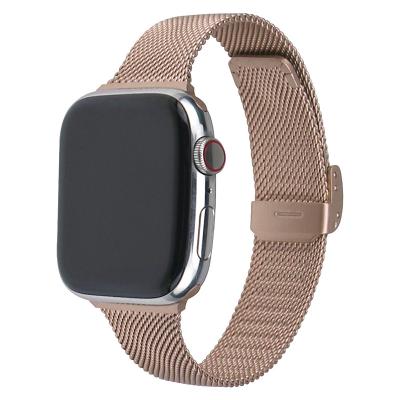 China Fashion Trendy Stainless Steel 38mm 42mm Smart Watch Bands Custom Adjustable Strap For Apple for sale