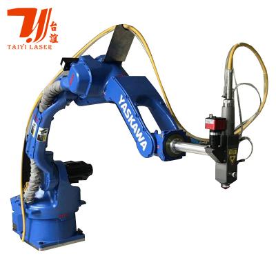 China High Accuracy VISION SYSTEM Japan Yaskawa Robot Arm Automatic 6 Axis Fiber Laser Cutting Machine for sale