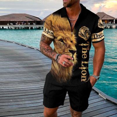 China 2022 Custom Logo Short Sleeve Shorts Two Piece Set Factory Casual Jogging Outlet Men's 2 Piece Summer Sportswear 2 Piece Set QUICK DRY for sale