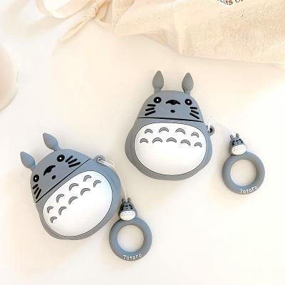 China Retro Cute Cartoon Totoro Design For Airpods Cover Shockproof Box For Airpods 2/1Silicone Case Promotional Gift For Airpods Pro Case for sale