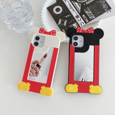 China Cute Cartoon Mickey Minnie Mouse Soft Silicone Shockproof Phone Case for phone 11 12 13 14 pro max for sale