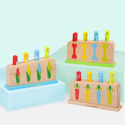 China Easy wooden bounce-play stick toy for children interesting toy gift develop creativity early educational toy for sale