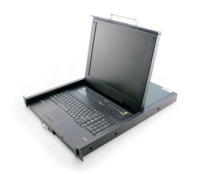 China Excellent visual effects ED1708-V lcd server kvm supplement kvm console switcher for sale