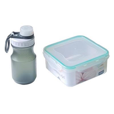 China Freshness Preservation China Supplier Back To School Kids Plastic Food Storage Container Lunch Box With Water Bottle for sale