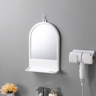 China Classic high quality household plastic wall makeup mirror for bathroom wholesale for sale