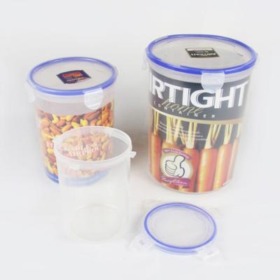 China Freshness Preservation Clear Small Round Plastic Bread Storage Boxes for sale