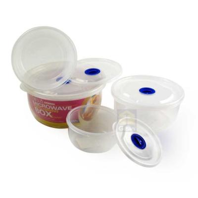 China High Quality Plastic Freshness Preservation Microwave Food Container Set With Air Vent for sale