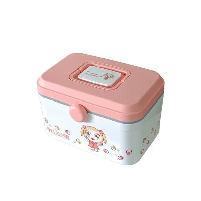 China Sustainable Portable Plastic Medicine Box Storage Container PP Medical Kit With Pill Box for sale