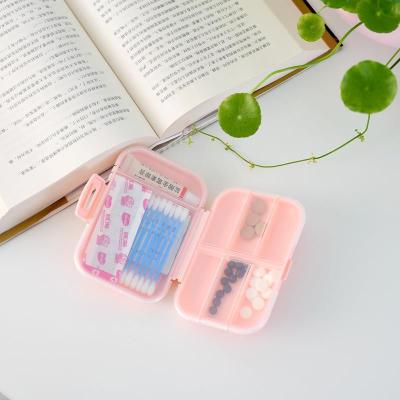 China Mini Portable Plastic Pill Organizer Medicine Case Pill Box For Diary And Travel Use 112*80*30mm for sale