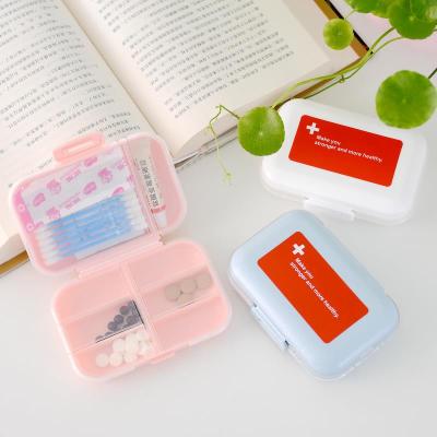 China Mini Portable Plastic Pill Organizer Medicine Case Pill Box For Diary And Travel Use 112*80*30mm for sale