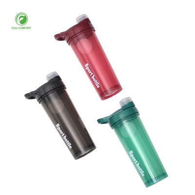 China Custom Viable 700ml GYM Protein Shaker Sport Water Drinking Shake Free Custom Bottle BPA Logo Plastic Transparent for sale