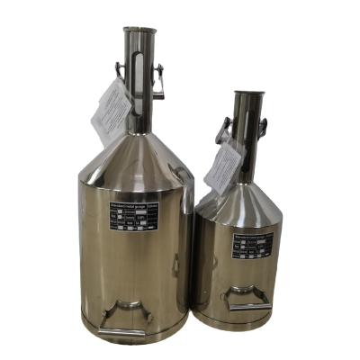 China Gas station high precision stainless steel oil bottle 5L gasoline diesel fuel measuring instrument on sale for sale