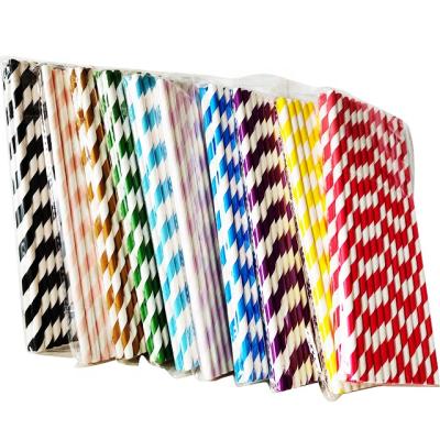 China Disposable Food Grade Drinking Straw Degradable Wrap Paper Straw for sale